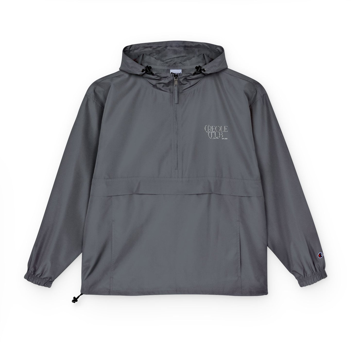 Packable Unisex Anorak Jacket - Stylish & Lightweight Black Windbreaker